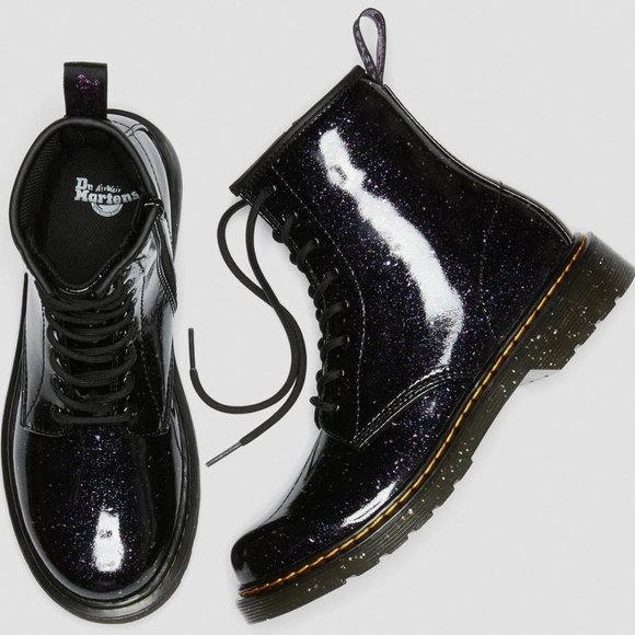 Dr. Martens 1460 COSMIC GLITTER Purple BOOTS - Picture 6 of 16